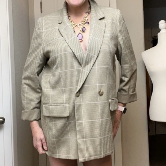 Madewell Dorset Blazer In Windowpane Houndstooth Preppy Business Casual Coat - Picture 1 of 14